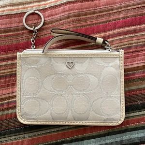 Coach coin,card and key wallet